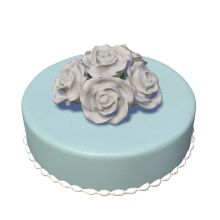 Color-Torte rund Whiterose