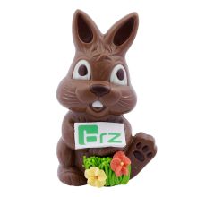 Osterhase Blumen mit Logo