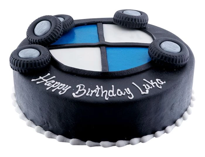 Personalised Cake Topper or Ribbon for Men wtih Car tyre & Mechanic |  eBay