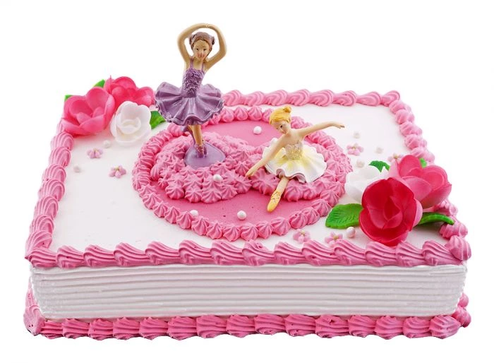 Pretty in Pink Ballerina Birthday Cake