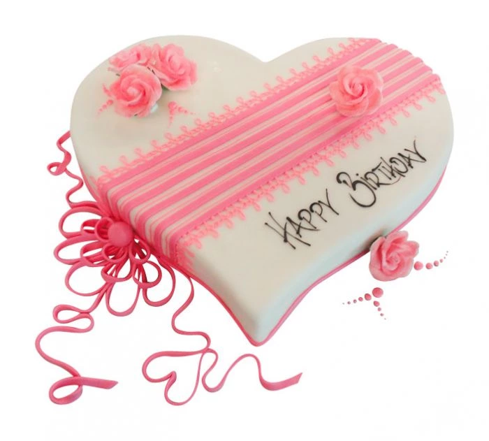 25+ Prettiest Heart Shape Cake Design You'll Love - The Cheerful Spirit