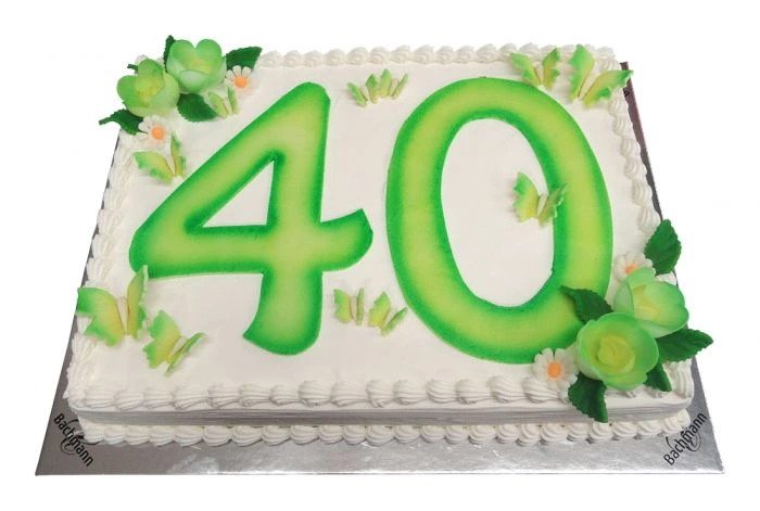 ANY NUMBER 40th Birthday Cake Topper Happy 40th Cake Topper - Etsy New  Zealand